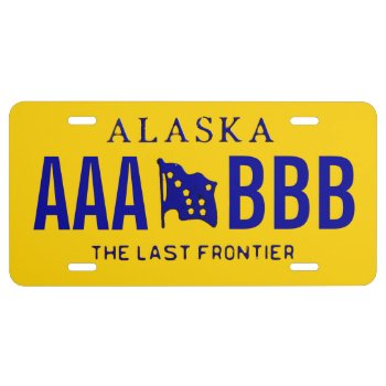 Alaska Custom License Plate by license_plates at Zazzle
