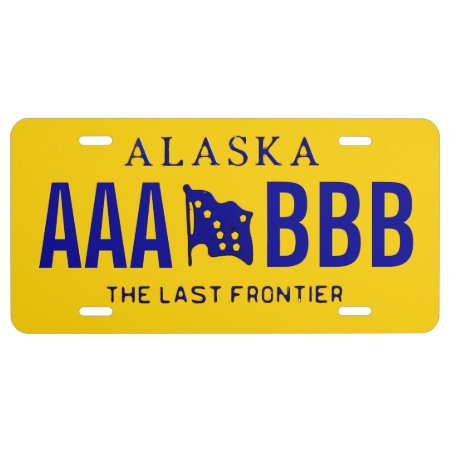 Alaska Custom License Plate