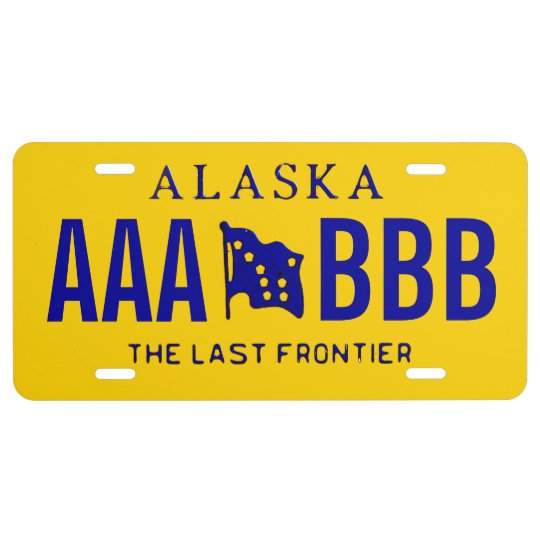Alaska Custom License Plate | Zazzle.com