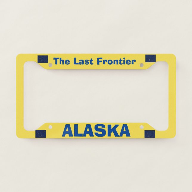 Alaska Custom License Plate Frame (Front)