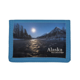 Alaska Dance In The Moonlight Trifold Wallet