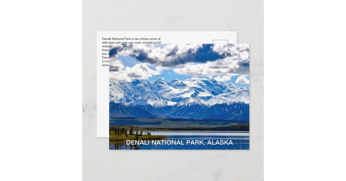 Alaska Denali National Park Postcard | Zazzle