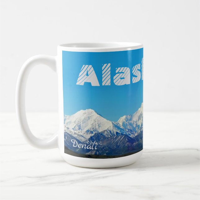 Alaska Denali Souvenir Coffee Mug Gift  (Left)