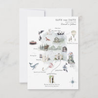 Alaska | Destination Wedding Itinerary Map