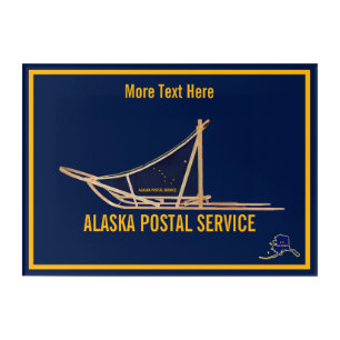 Alaska Dog Sled Postal Carrier Acrylic Print