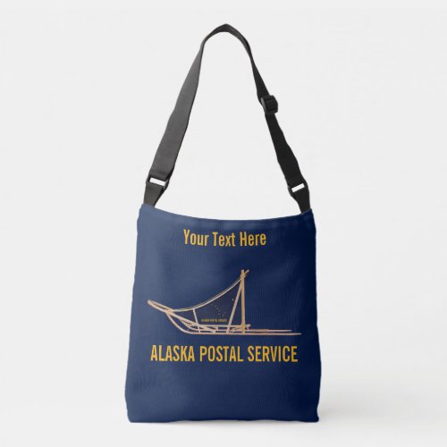 Alaska Dog Sled Postal Carrier Crossbody Bag