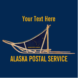 Alaska Dog Sled Postal Carrier Cutout