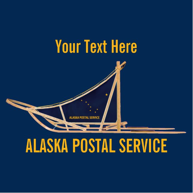 Alaska Dog Sled Postal Carrier Cutout (Front)
