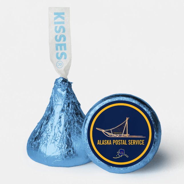 Alaska Dog Sled Postal Carrier Hershey®'s Kisses® (Front)