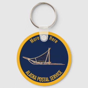 Alaska Dog Sled Postal Carrier Keychain