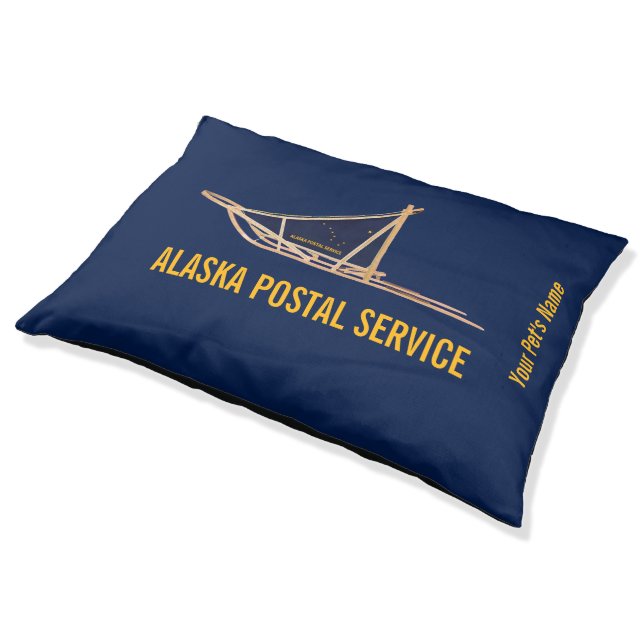 Alaska Dog Sled Postal Carrier Pet Bed (Angled)