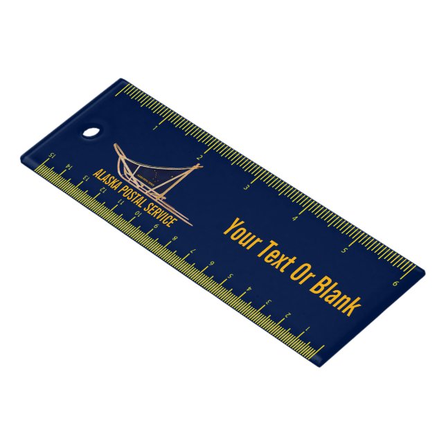 Alaska Dog Sled Postal Carrier Ruler (Angled)