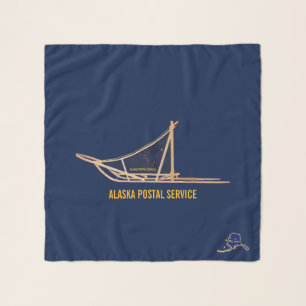 Alaska Dog Sled Postal Carrier Scarf