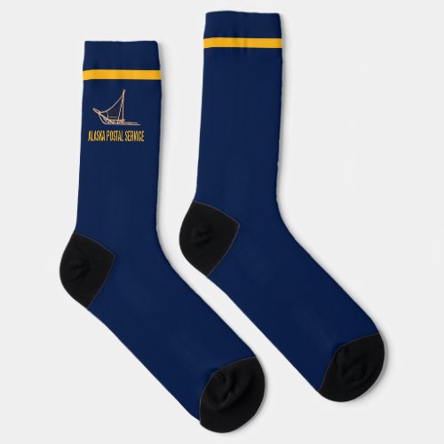 Alaska Dog Sled Postal Carrier Socks