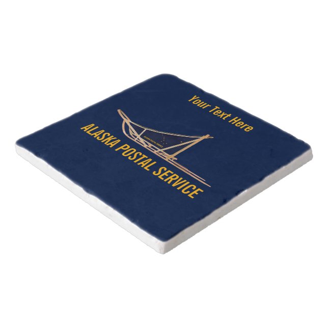 Alaska Dog Sled Postal Carrier Trivet (Corner)