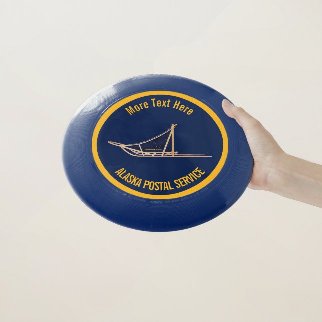 Alaska Dog Sled Postal Carrier Wham-O Frisbee (In Hand)