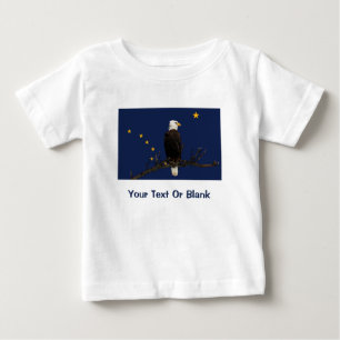 Alaska Eagle And Flag Baby T-Shirt
