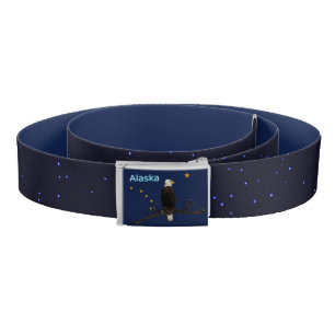 Alaska Eagle And Flag Belt