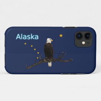 Alaska Eagle And Flag iPhone 11 Case