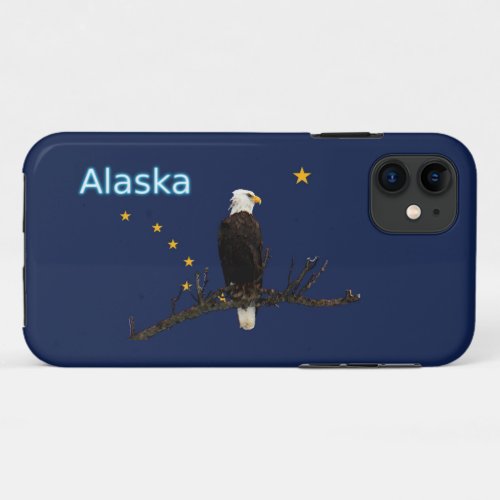 Alaska Eagle And Flag iPhone 11 Case