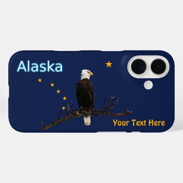 Alaska Eagle And Flag Case-Mate iPhone Case (Back (Horizontal))