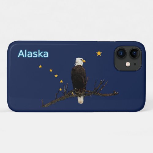 Alaska Eagle And Flag iPhone 11 Case