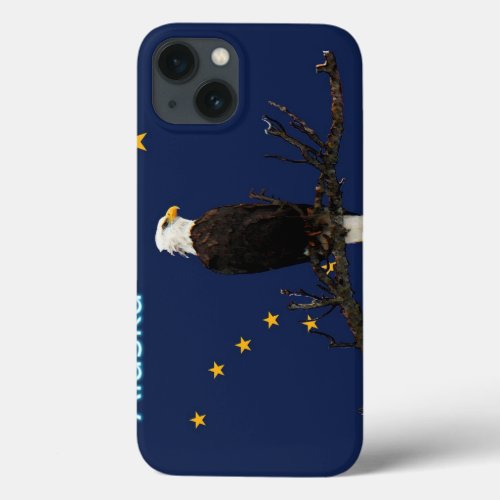 Alaska Eagle And Flag iPhone 13 Case