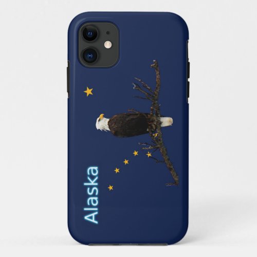 Alaska Eagle And Flag iPhone 11 Case