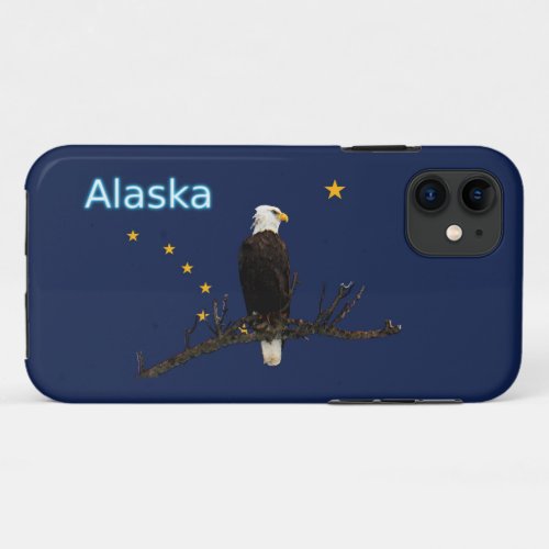 Alaska Eagle And Flag iPhone 11 Case