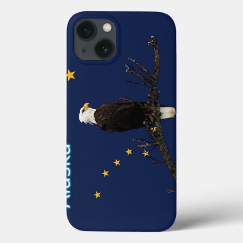 Alaska Eagle And Flag iPhone 13 Case