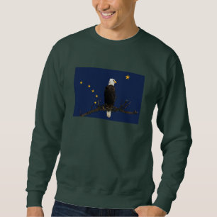 Alaska Eagle And Flag Sweatshirt