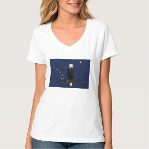 Alaska Eagle And Flag T-Shirt