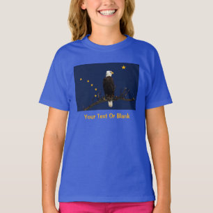 Alaska Eagle And Flag T-Shirt