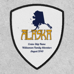 Alaska Family Cruise Vacation Monogram Patch