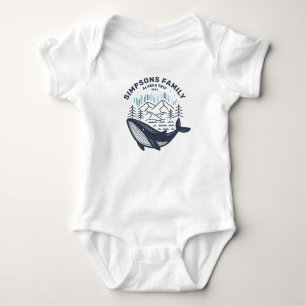 Alaska Family Group Cruise Trip Whale Watching Baby Bodysuit