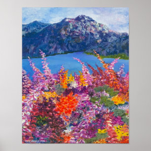 Alaska Fireweed Matt Poster