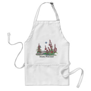 Alaska Fireweed Wildflower Garden Apron