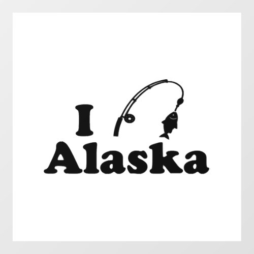 alaska fishing floor decals