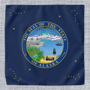 Alaska Flag bandana, Alaska patriotic fashion /USA Bandana