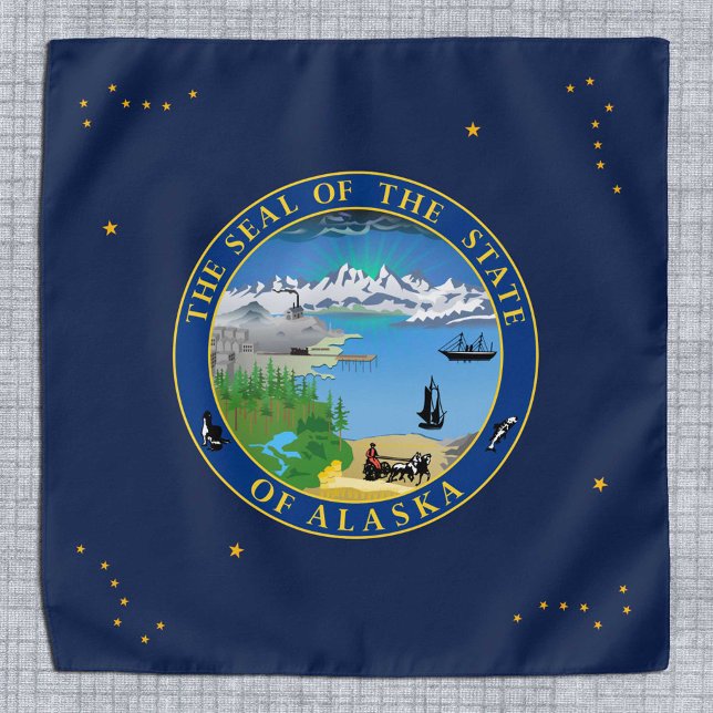 Alaska Flag bandana, Alaska patriotic fashion /USA Bandana (Creator Uploaded)