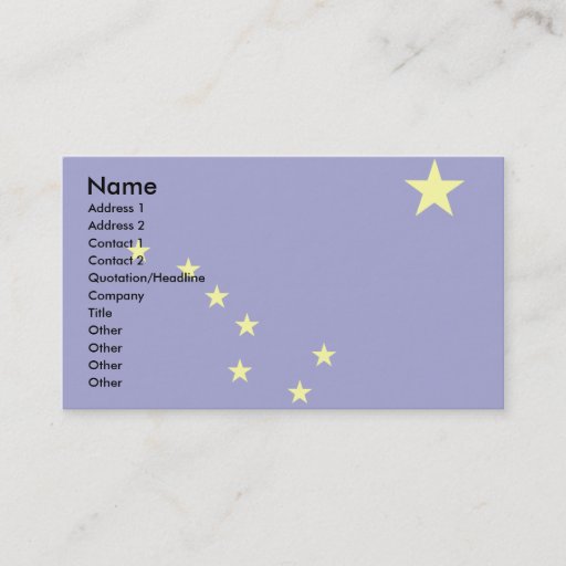 Customizable Alaska Flag Business Card Templates