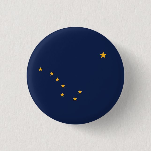 Alaska Flag Button (Front)
