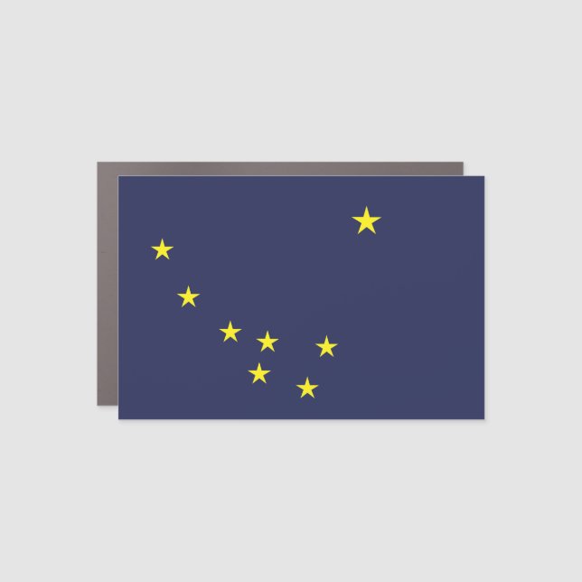 Alaska Flag Car Magnet (Front)