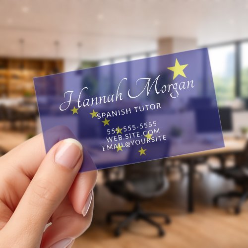 Alaska Flag Clear Business Cards