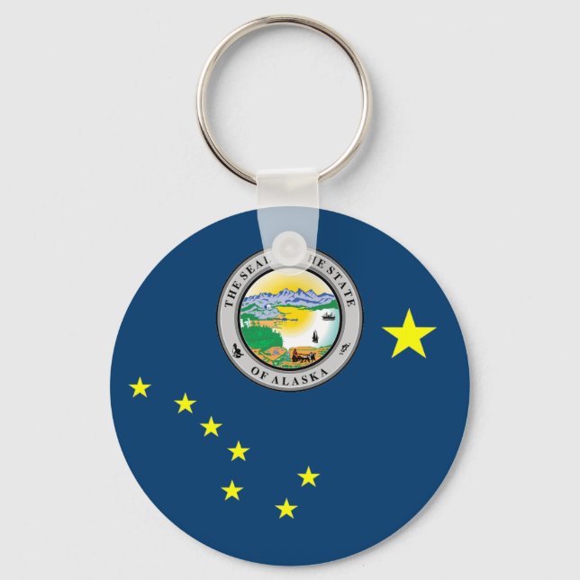 Alaska flag keychain (Front)