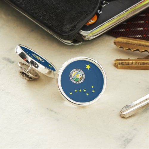 Alaska flag lapel pin