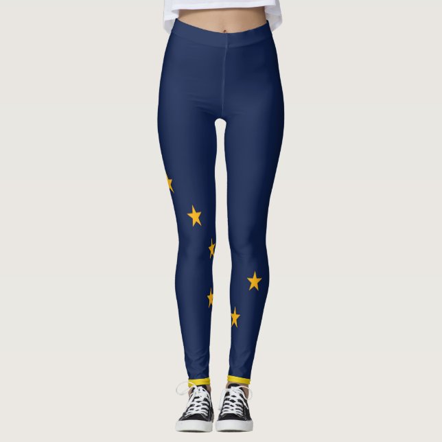 Alaska Flag Leggings (Front)