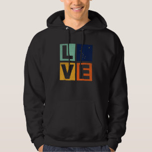 Alaska Flag  Love Alaska Hoodie