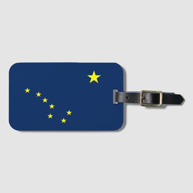 Alaska flag luggage tag (Front Horizontal)