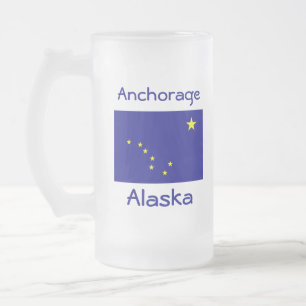 Alaska Flag Map City Mug
